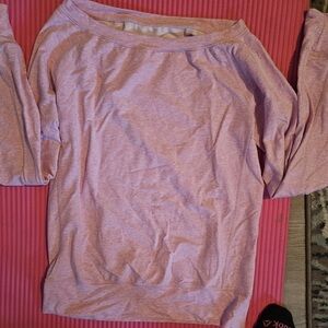 Women's Pink Long Sleeve Top